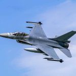 F-16 flying