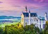 German castle at twilight