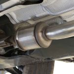 catalytic converter under a car