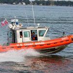 US Coast Guard boat on patrol