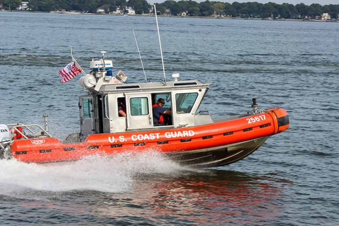 US Coast Guard boat on patrol