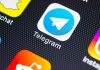 Telegram app icon on a smartphone screen.