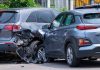 two cars damaged from a collision