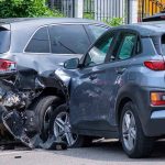 two cars damaged from a collision