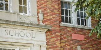 exterior of a school building