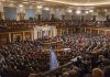 Large assembly in a government legislative chamber