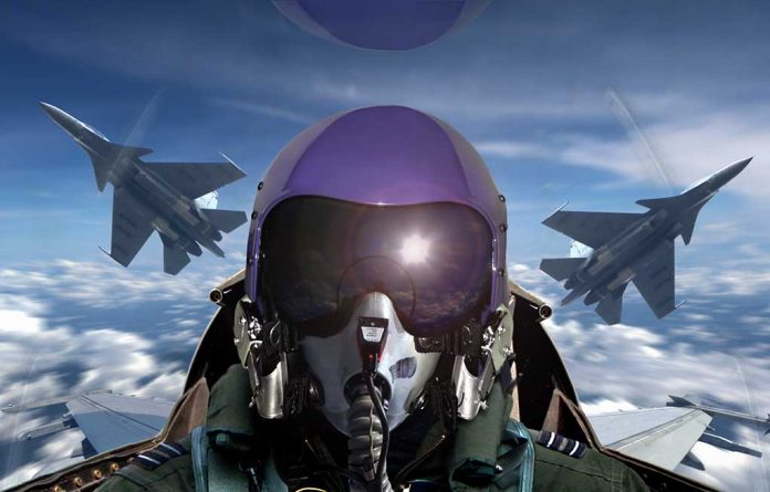 727299742 featured image Pilot in cockpit with two fighter jets outside