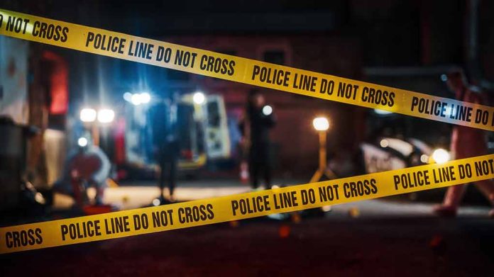 2230645955 featured image Yellow police tape in front of crime scene