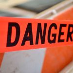 Red tape with the word Danger printed