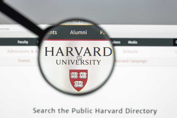 705057289 featured image Magnifying glass over Harvard University webpage text and logo