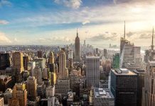 New York City skyline with Empire State Building