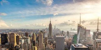 New York City skyline with Empire State Building