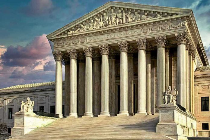1897301410 Building with columns and statues in front of entrance