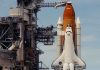 NASA Space Shuttle Atlantis on the launch pad ready for takeoff