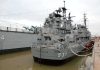 The USS The Sullivans docked at a military museum