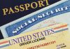 Passport, social security card, and drivers license.