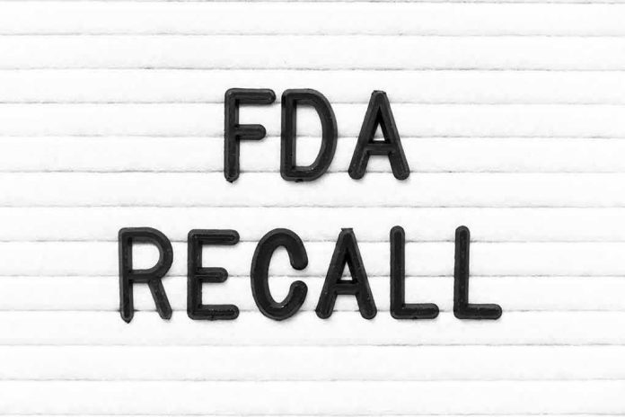 2444711461 FDA Recall written on letter board.