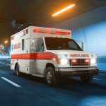 Aircraft PLUMMETS Onto Packed Interstate – Multiple Killed Ambulance driving through a brightly lit tunnel.