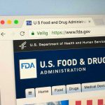 FDA website on a computer screen.