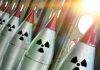 Nuclear War PANIC Grips America – New POLL Finds Line of nuclear missiles with radiation hazard signs.