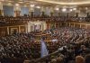 Trump Threatens GOP—End Filibuster NOW! Large assembly in a government legislative chamber.