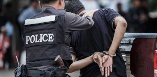 Escaped Predator CAUGHT – He Was Where? Police officer arrests handcuffed person.