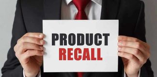 URGENT Recall Announced: Customers Ordered to DESTROY Product! Product Recall sign held by person in suit.