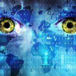 TERRIFYING 2026 Prophecy Emerges From Brazilian Mystic Abstract image featuring human eyes overlaid with binary code and a world map