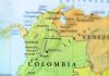 Columbian President Vows to Take Up Arms Against America Map showing Colombia and surrounding countries.