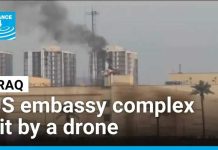 Missile Slams U.S. Embassy - Utter Destruction