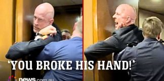 Senator GRABS Protester During ARREST