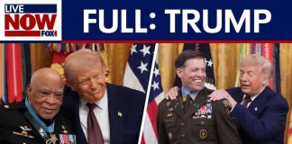 Medal Mystery Shadows White House Hero President Trump participates in Medal of Honor ceremony