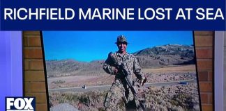 Richfield community holds vigil for U.S. Marine lost at sea