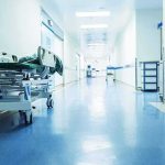 Catatonic Marine, Russia Stays Silent Hospital corridor with empty gurney