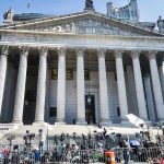 FBI Call, Then Poof — Messages Gone Reporters and photographers gathered outside a neoclassical courthouse