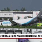 Flaming Overrun Slams Amazon Cargo Jet Amazon cargo plane crashes after going off Miami International Airport runway