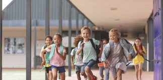 What Happens To Children After A Parent Is Taken Away Group of schoolchildren running down a hallway