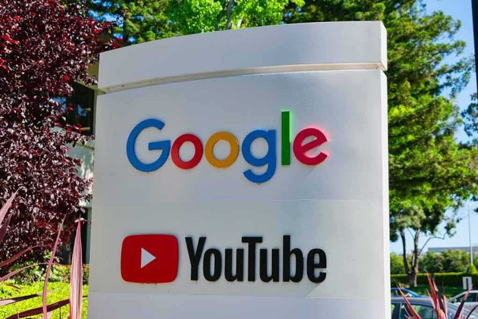 shutterstock_1424645474-1 Google and YouTube logos on an outdoor office sign