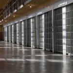 Predators Patrol Palestinian Cells Row of prison cells with metal bars along an empty corridor