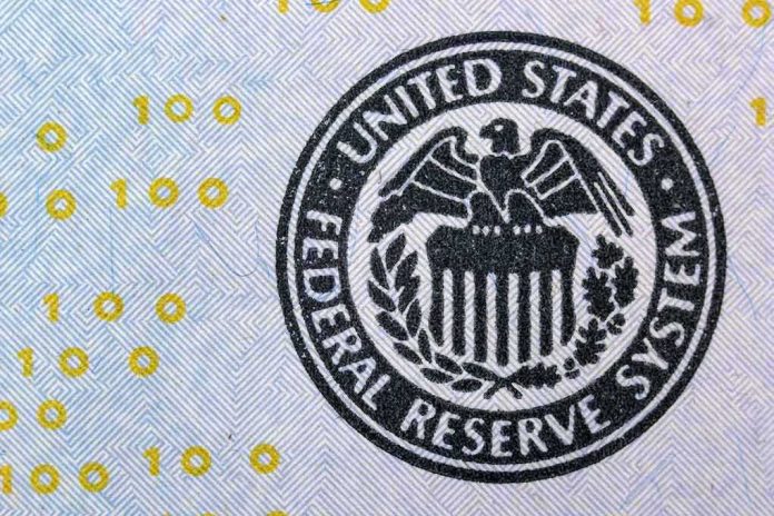 Federal Reserve System seal on U.S. currency